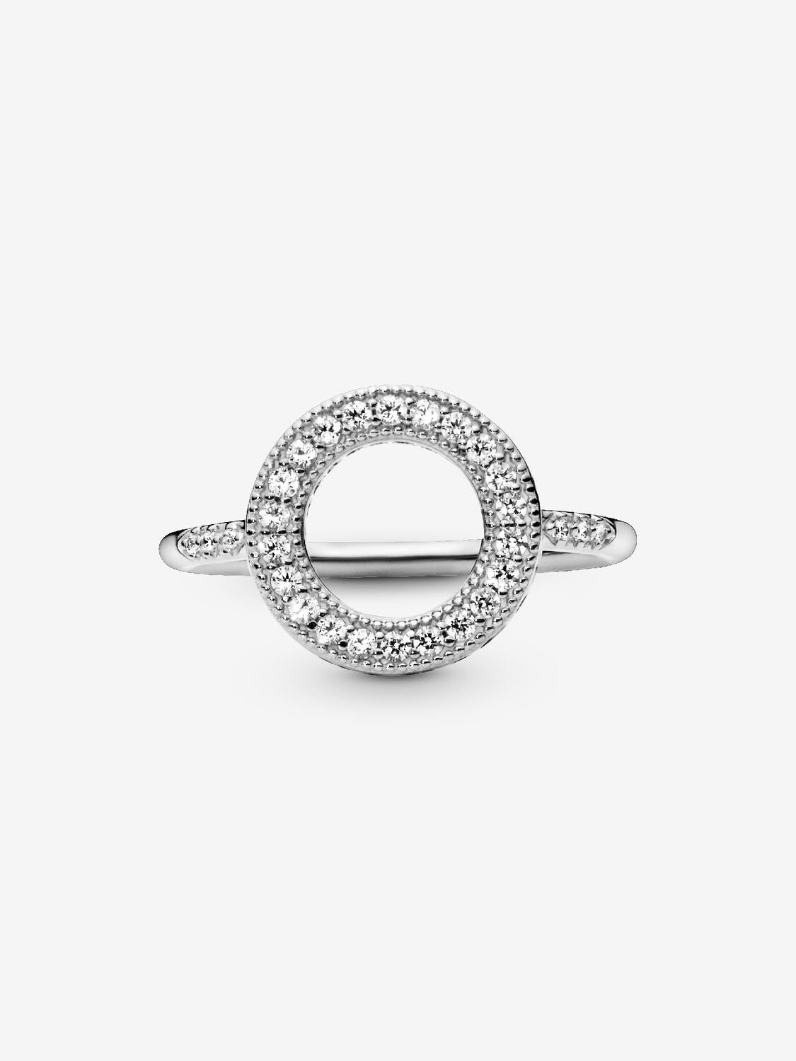 Hearts of Pandora Halo Ring with Clear Zirconia