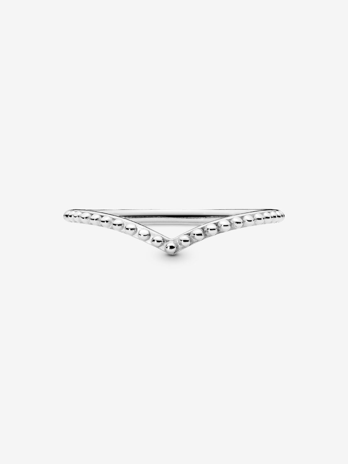 Beaded Wish Wishbone Ring