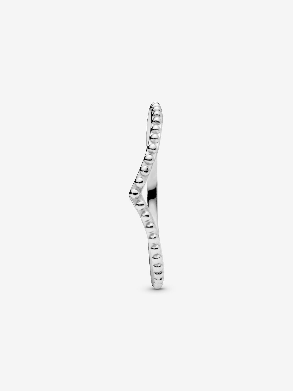 Beaded Wish Wishbone Ring