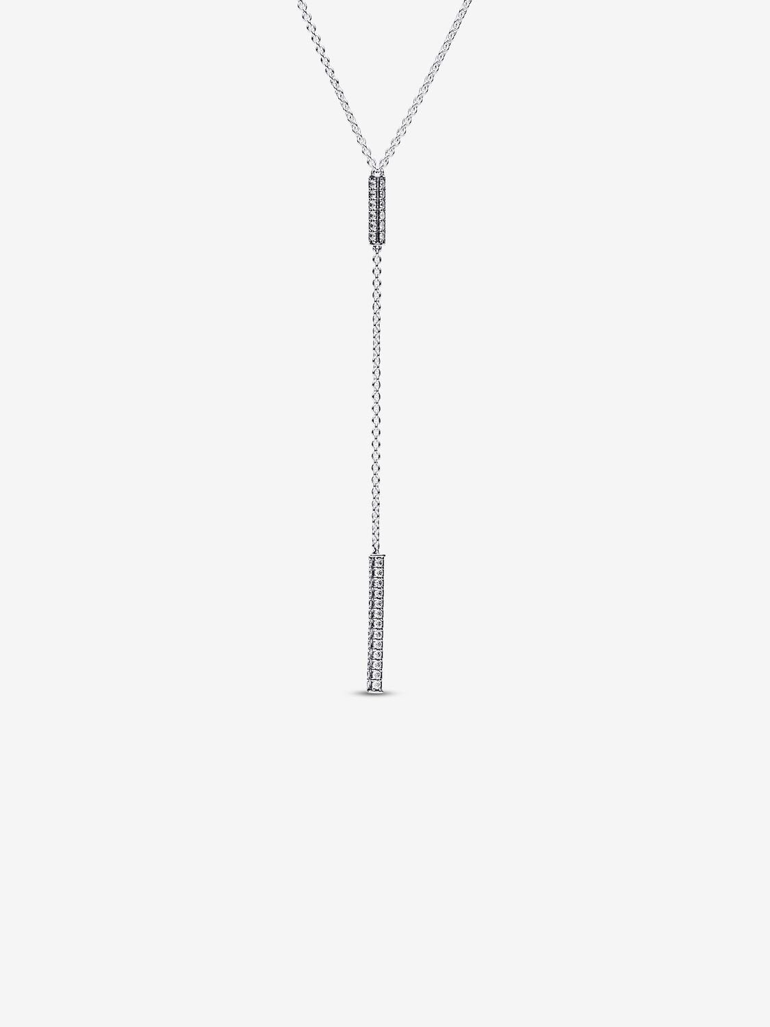 Pandora Timeless Pavé Prism Drop Necklace