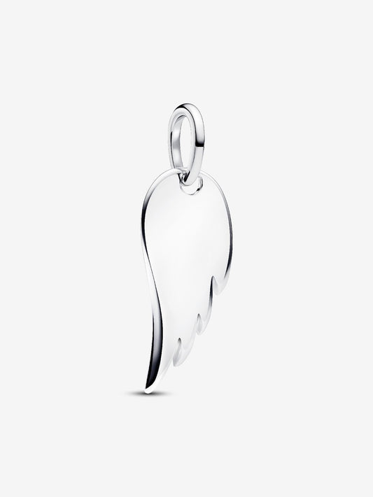 Engravable Angel Wing Tag Pendant