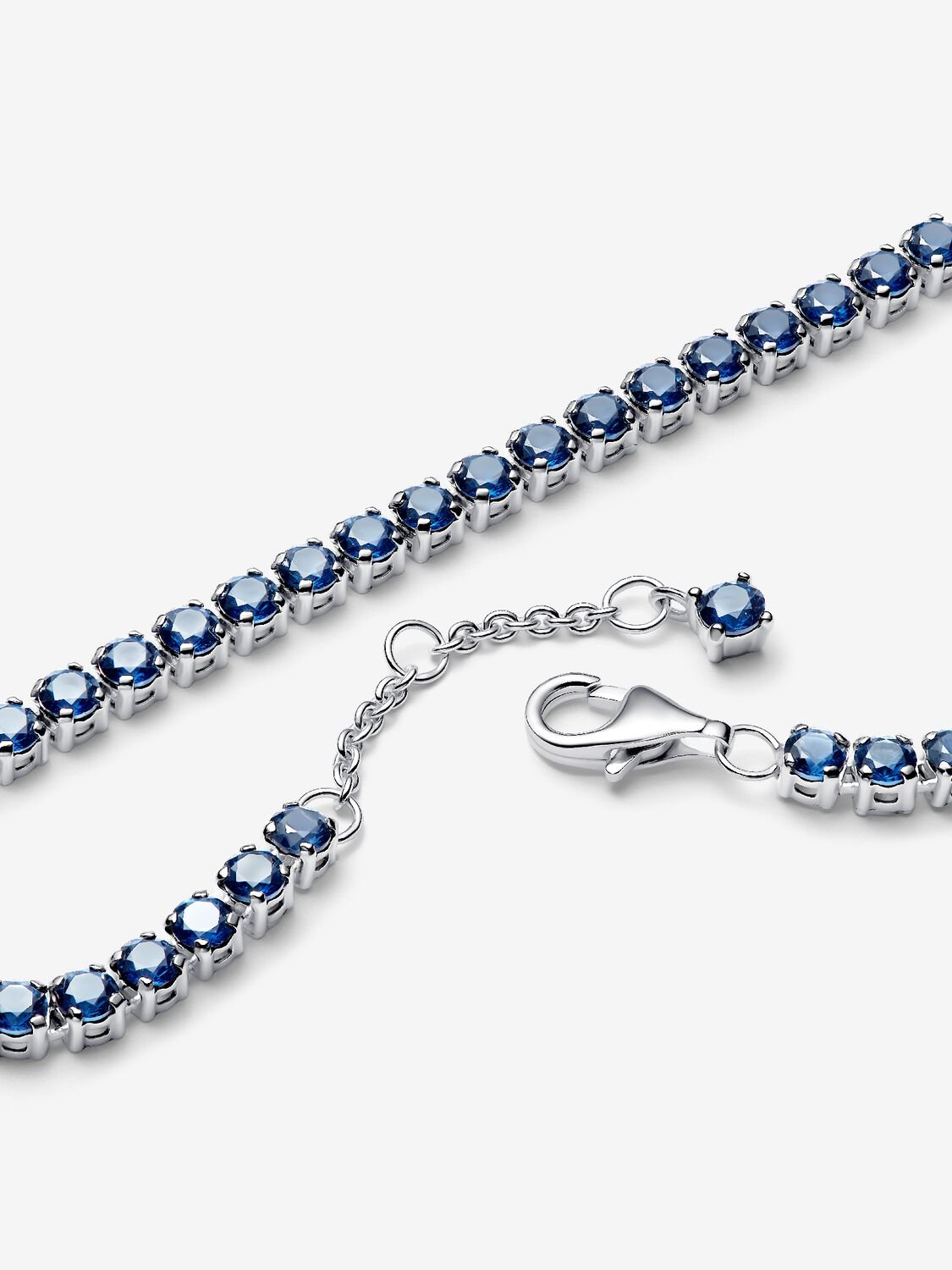 Sparkling Blue Tennis Bracelet