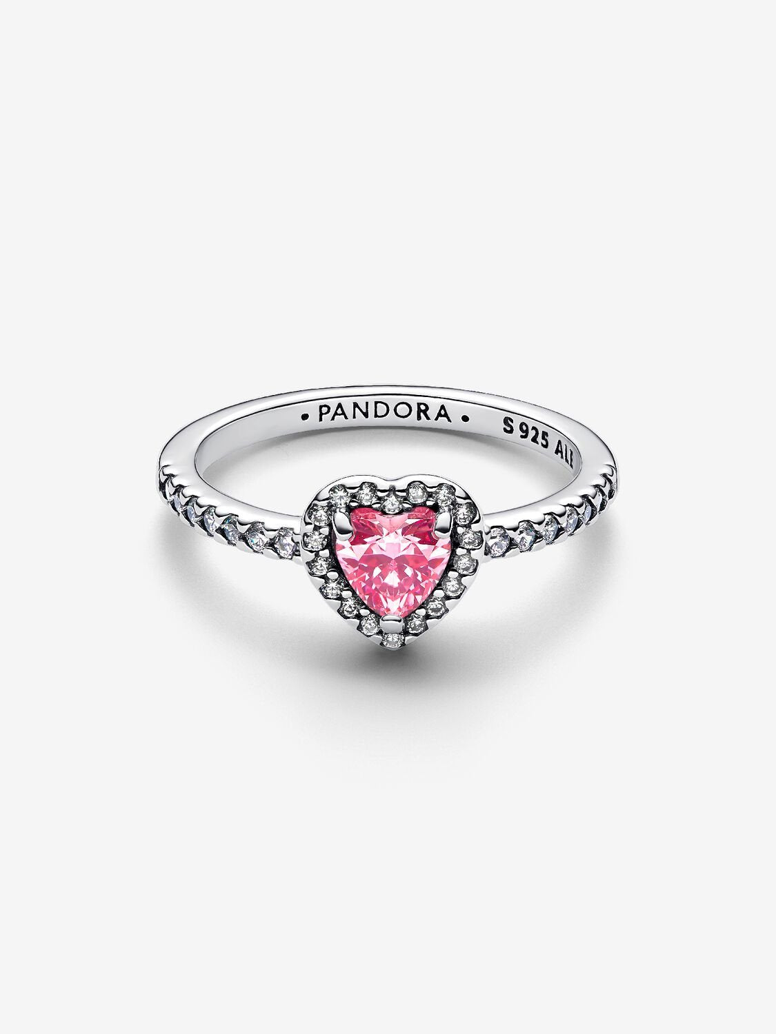 Elevated Pink Heart Ring