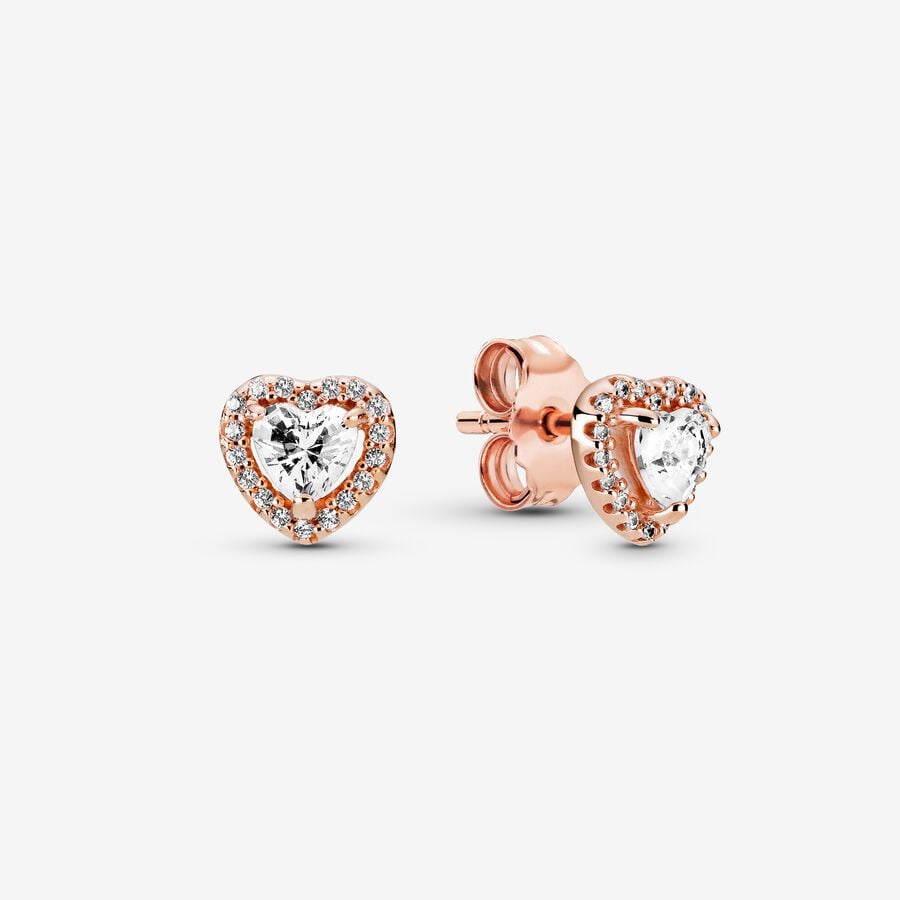Elevated Heart Necklace & Earrings Set