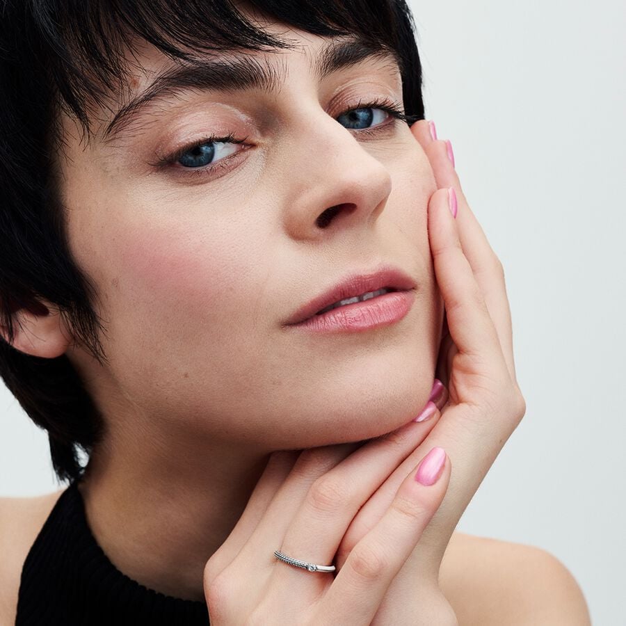 Pandora ME Pavé & White Dual Ring