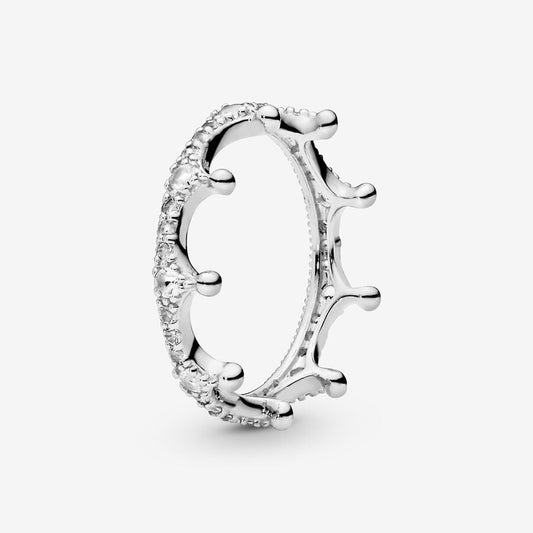 Enchanted Crown Ring with Clear Zirconia