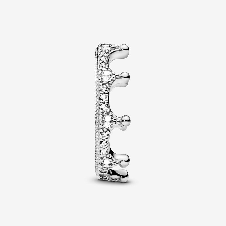 Enchanted Crown Ring with Clear Zirconia