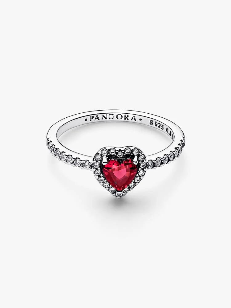 Elevated Red Heart Ring Pandora West Africa