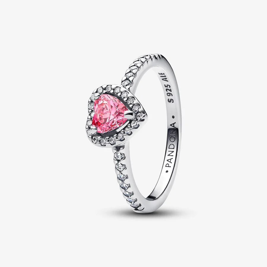 Elevated Pink Heart Ring 198421C03-