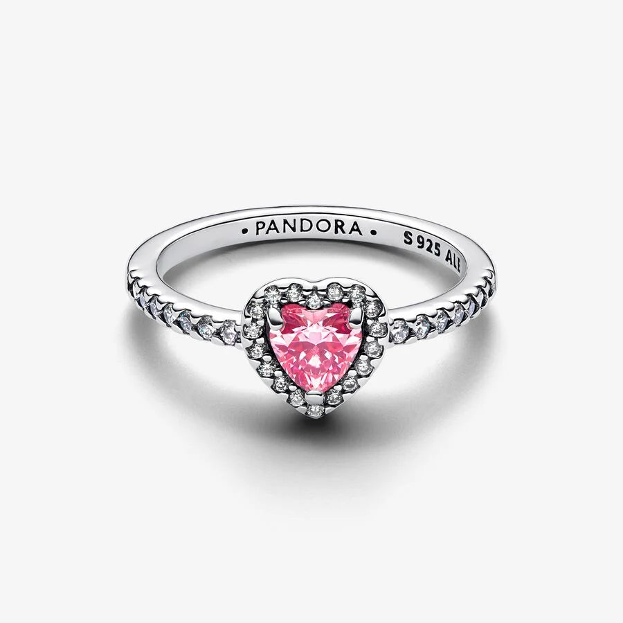 Elevated Pink Heart Ring 198421C03-