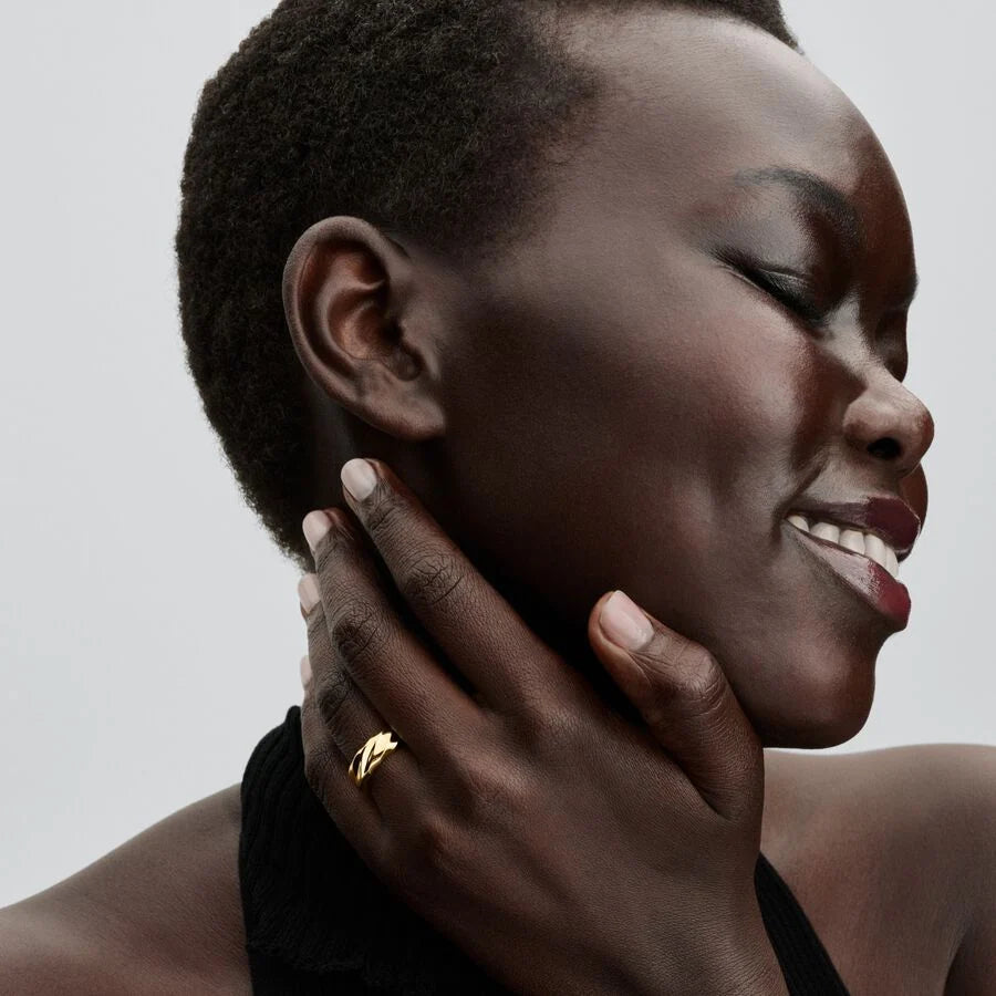 Rippled Wide Band Ring 163886C00 /2025 D