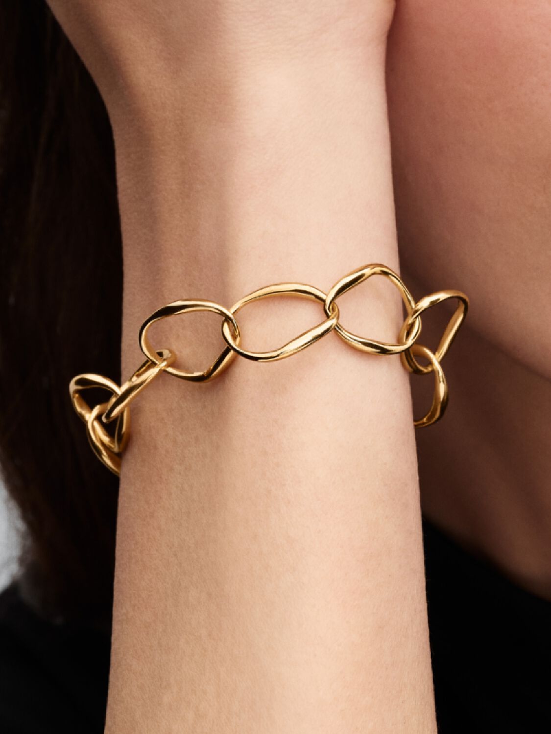 Organically Shaped Link Bracelet