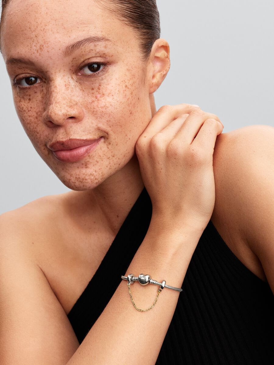 Elongated Safety Chain Sterling silver, 14k gold platin 763904C00-05