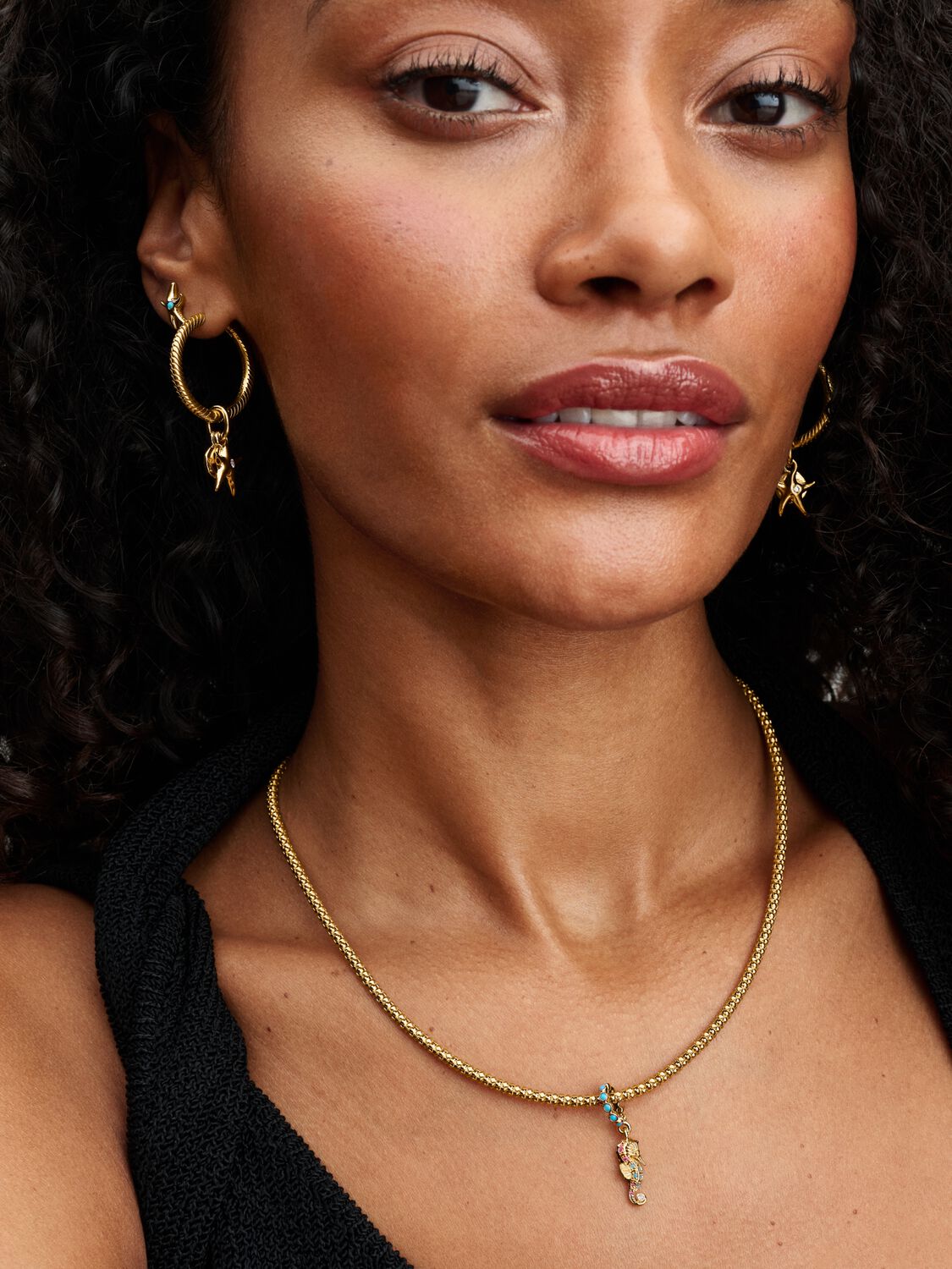 Pandora Moments Charm Hoop Earrings