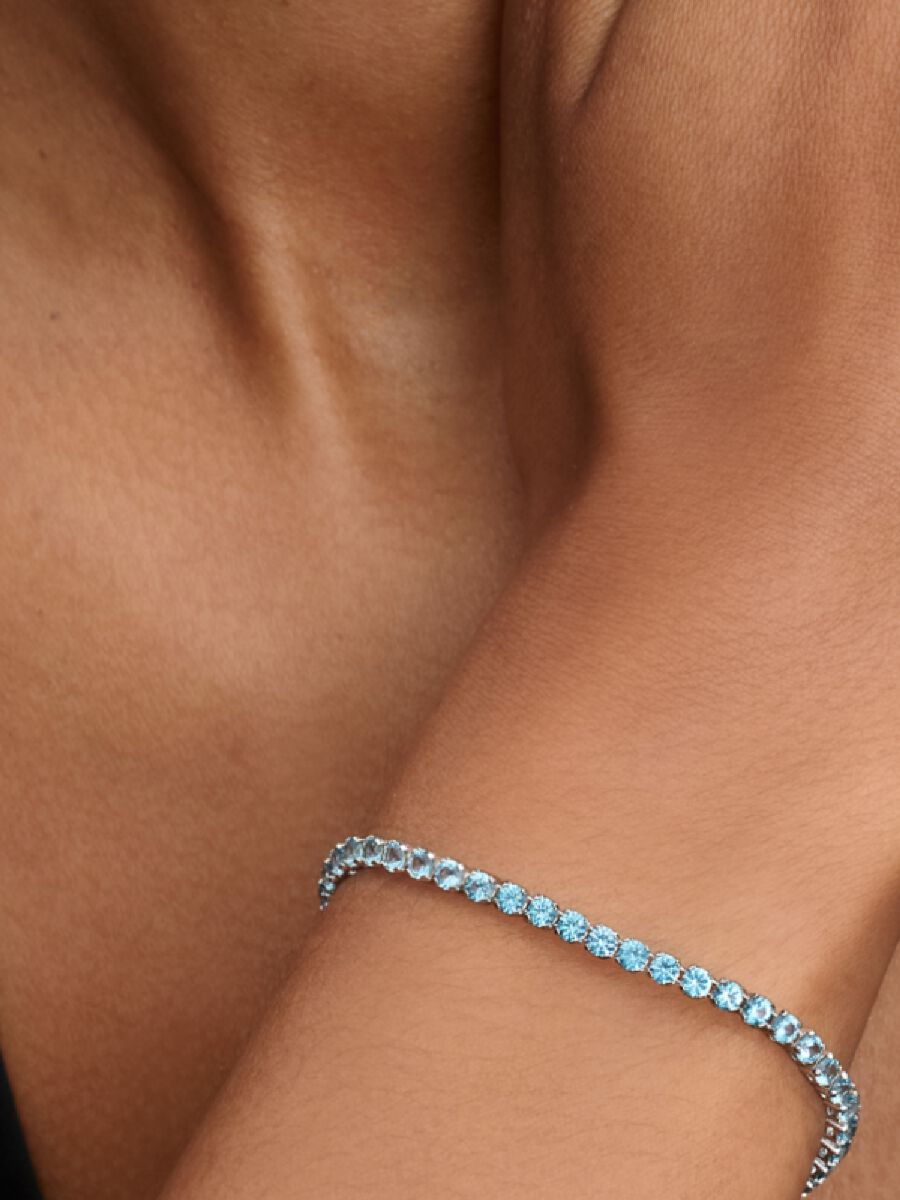 Sparkling Light Blue Tennis Bracelet 591469C03- /2025 D