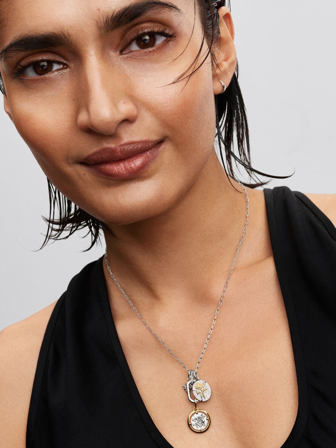 Rose Medallion Charm