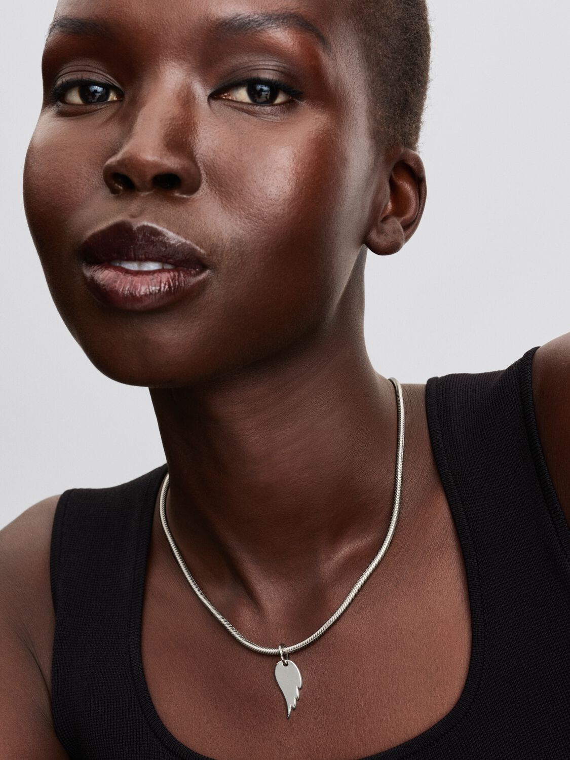 Engravable Angel Wing Tag Pendant