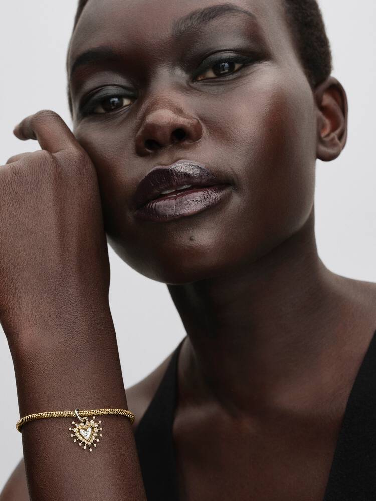 Radiant Heart Double Dangle Charm