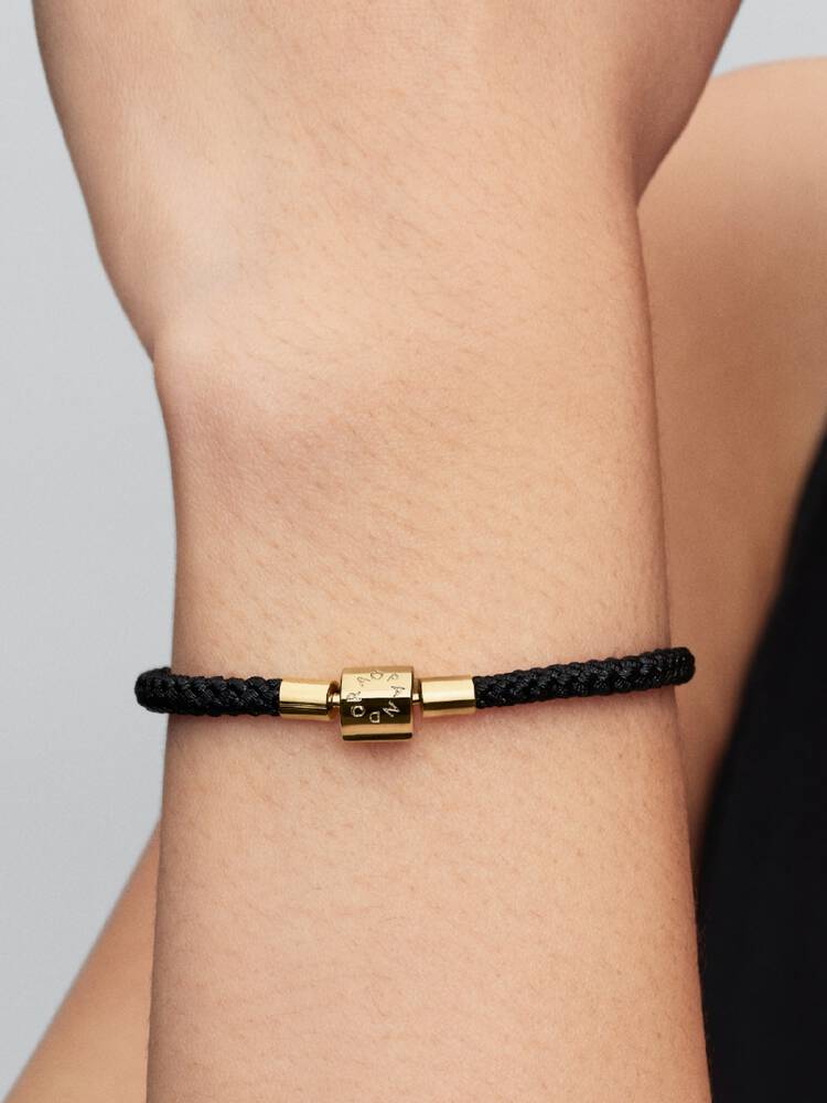 Shimmering Black Cord Bracelet Pandora West Africa