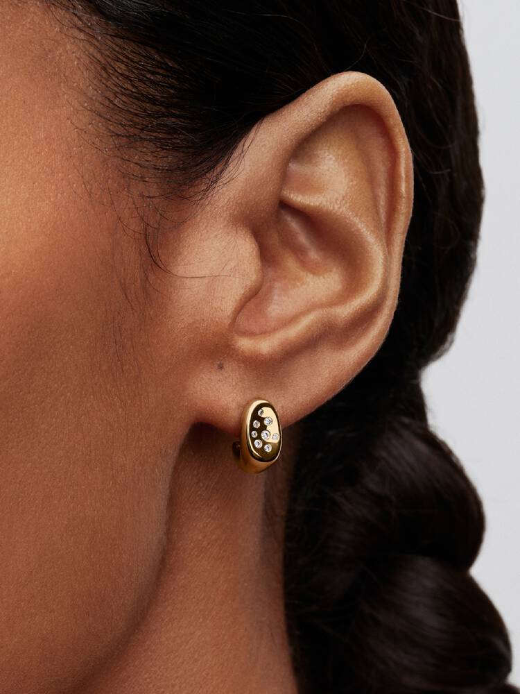Organically Shaped Stone-Set Stud Earrings Pandora West Africa