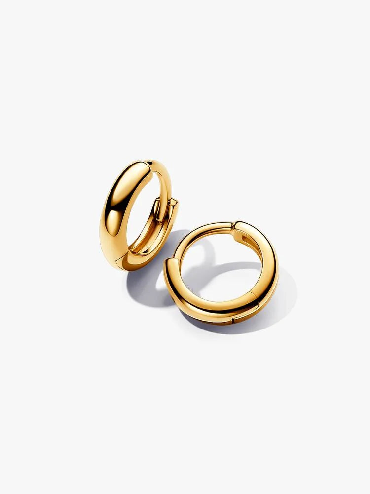 Round Huggie Hoop Earrings Pandora West Africa