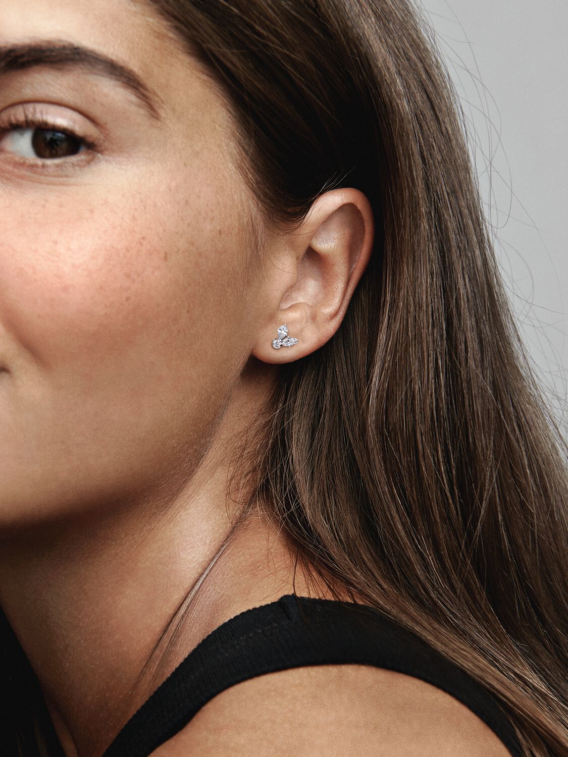 Sparkling Herbarium Cluster Stud Earrings