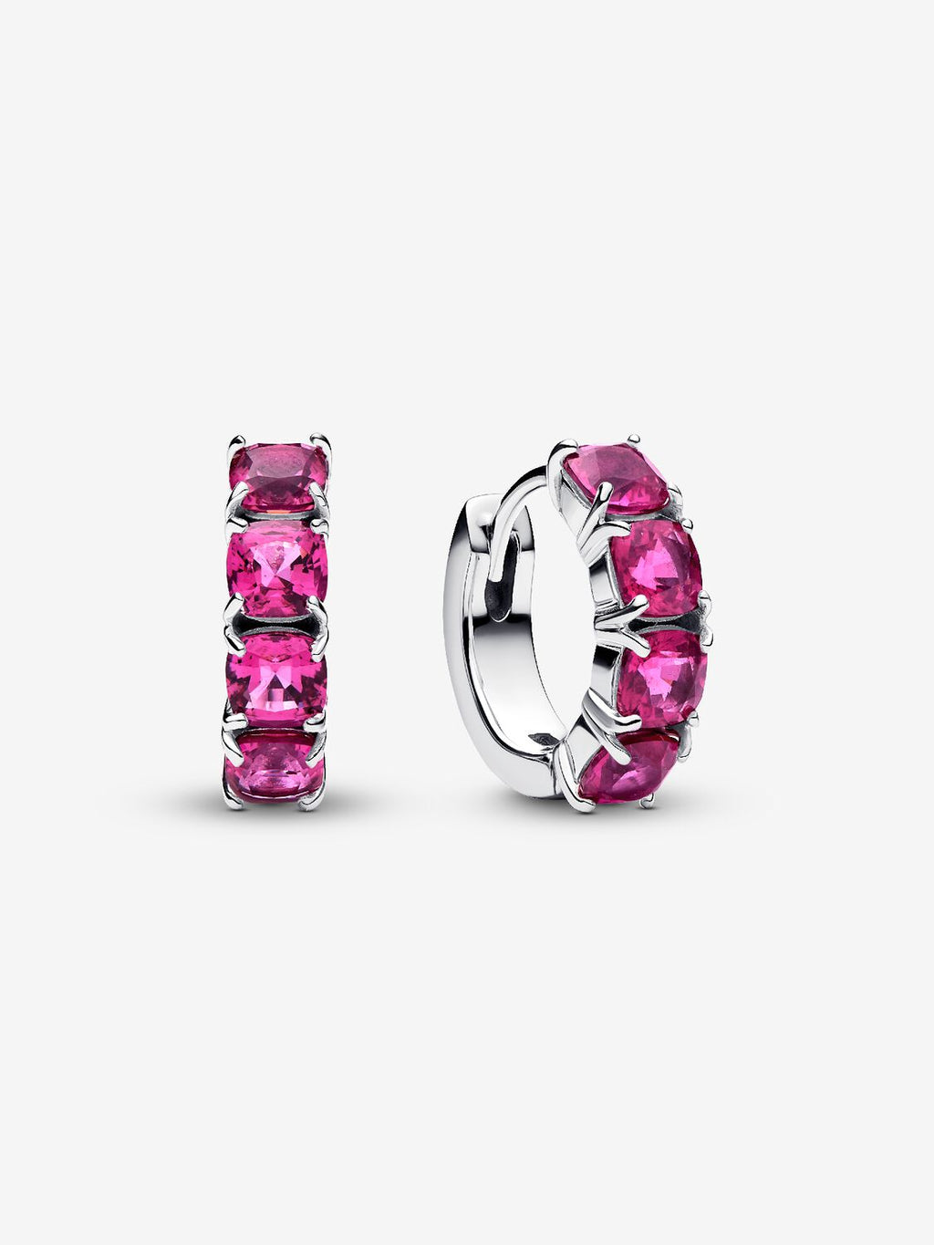 Pink Hoop Earrings Sterling silver 293851C02