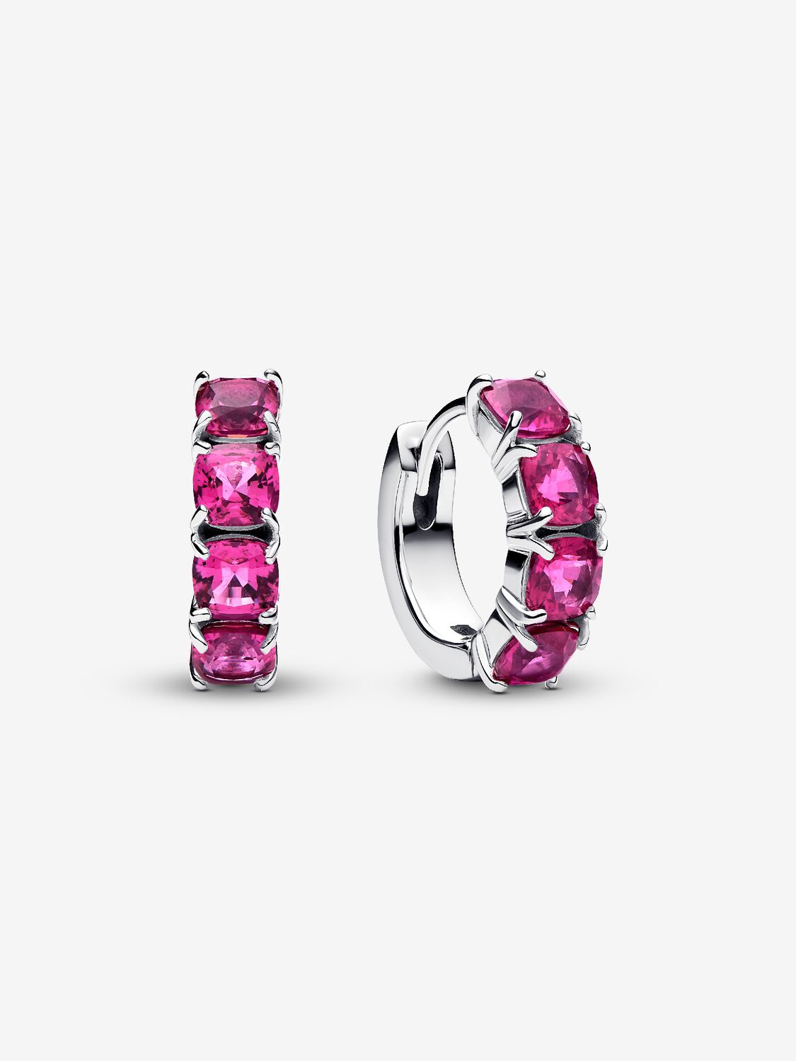 Pink Hoop Earrings Sterling silver 293851C02