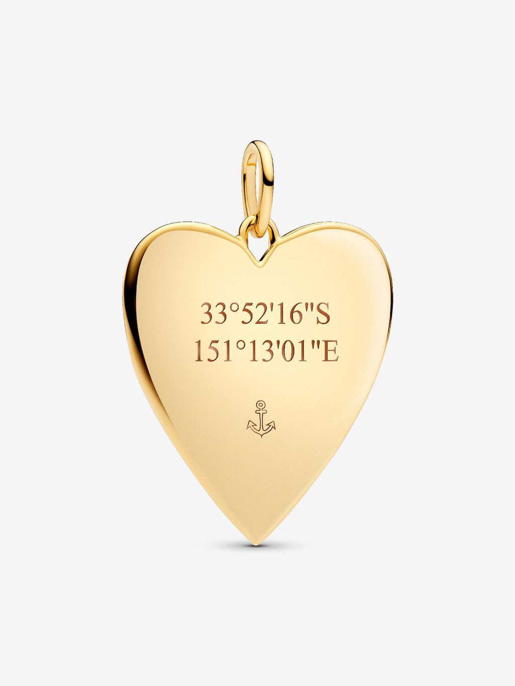 Engravable Heart Oversized Tag Pendant