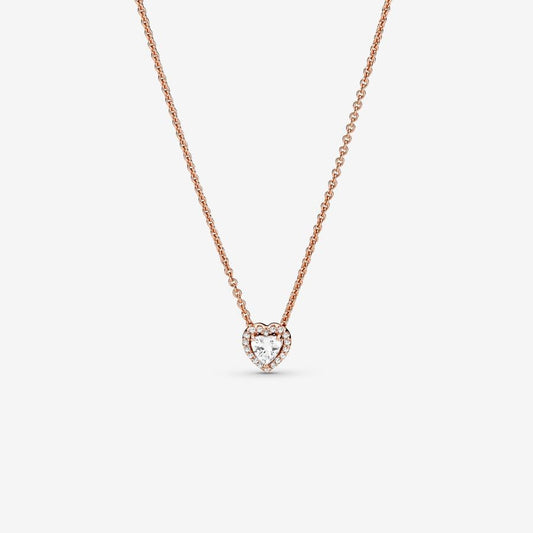Sparkling Heart Collier Necklace