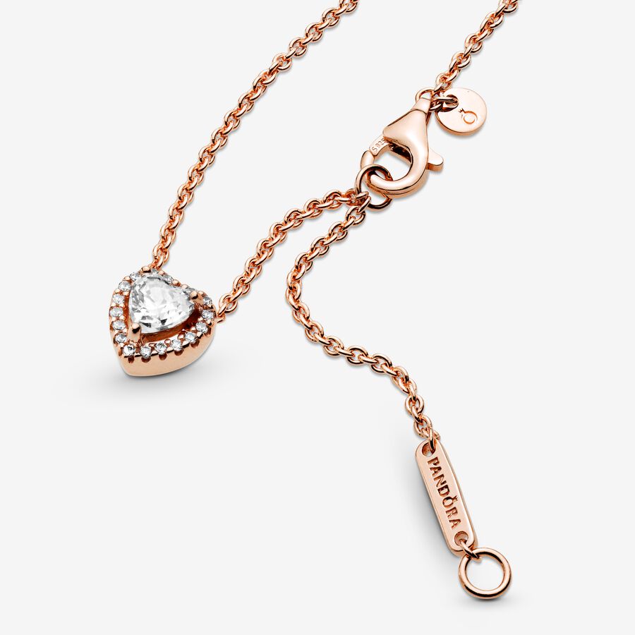 Sparkling Heart Collier Necklace