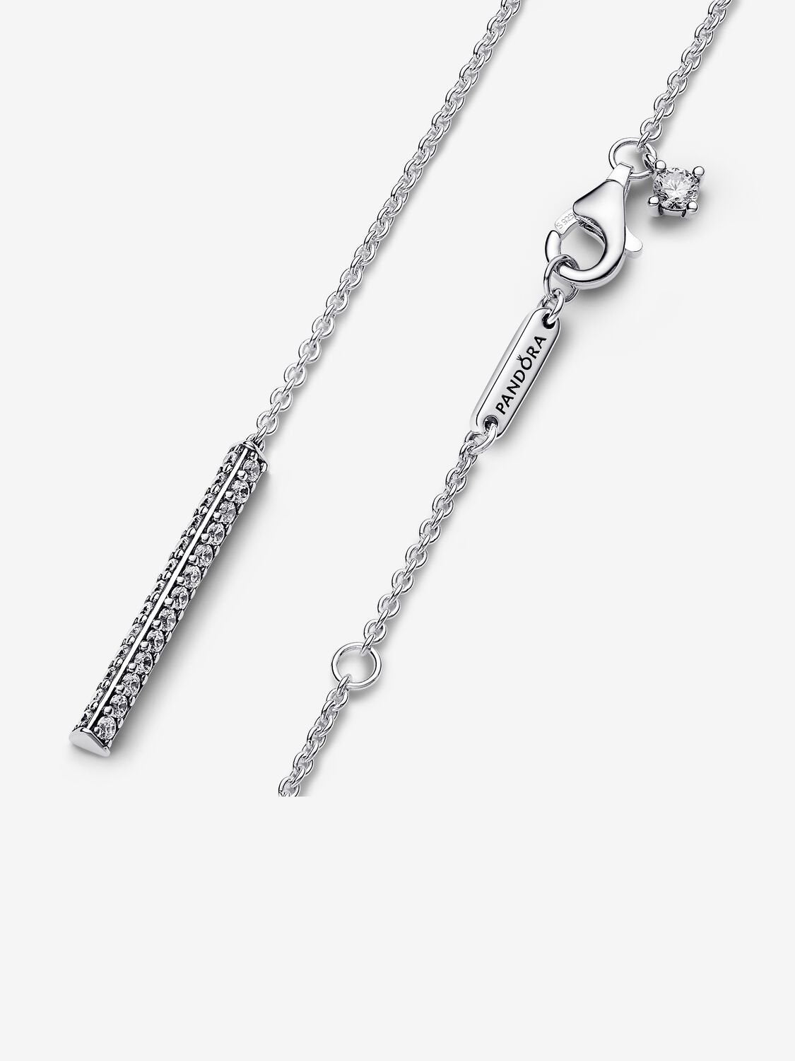 Pandora Timeless Pavรฉ Prism Drop Necklace