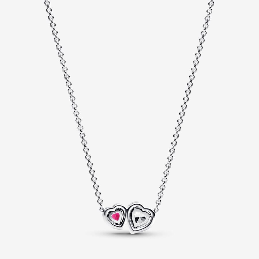 Halo Hearts Pendant Necklace