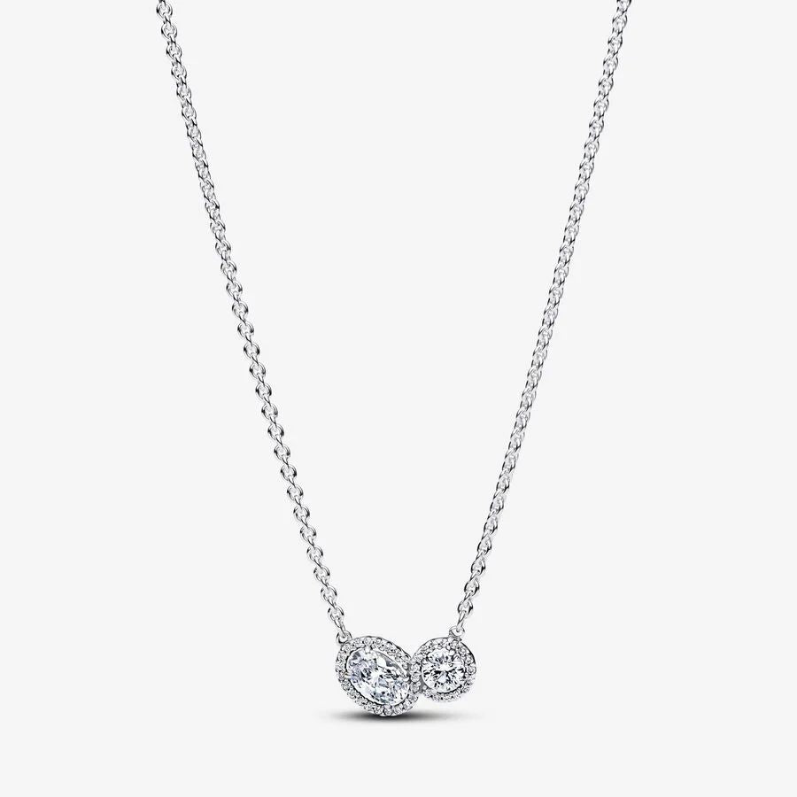 Pandora Embracing Halo Necklace