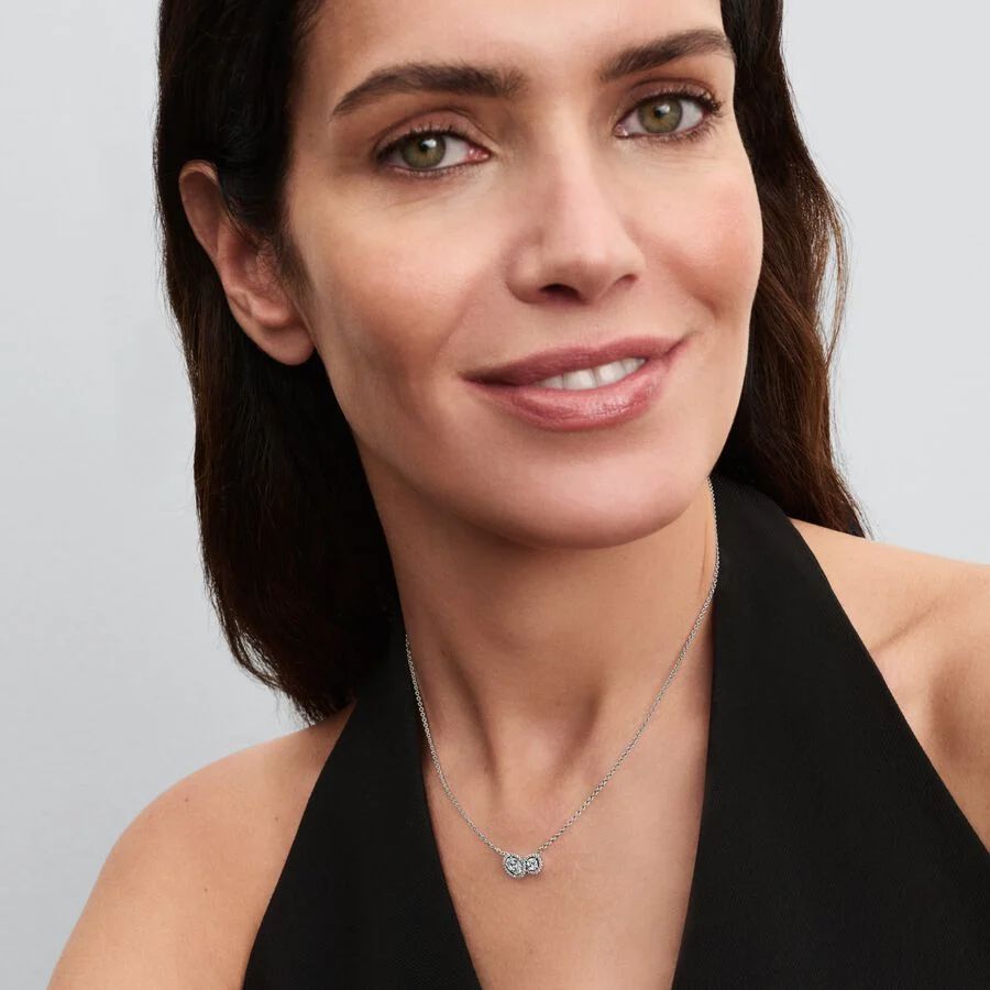 Pandora Embracing Halo Necklace