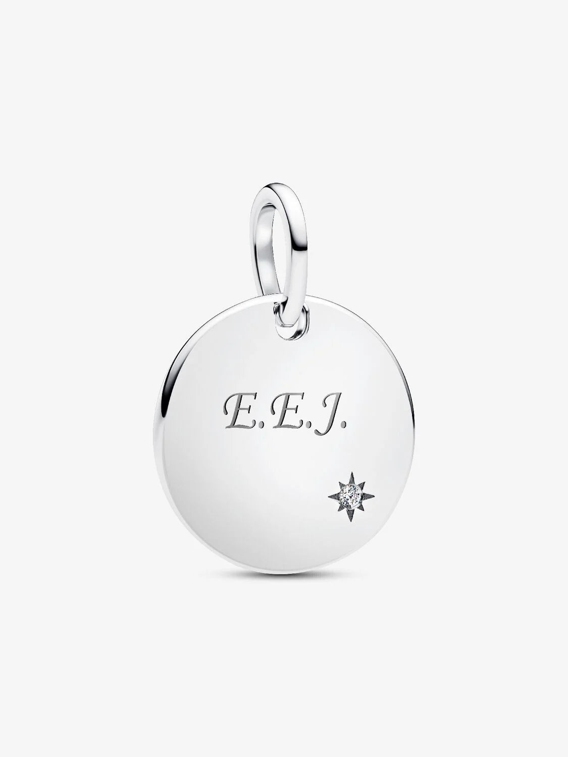 Engravable Lab-Grown Diamond Tag Pendant