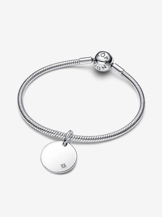 Engravable Lab-Grown Diamond Tag Pendant