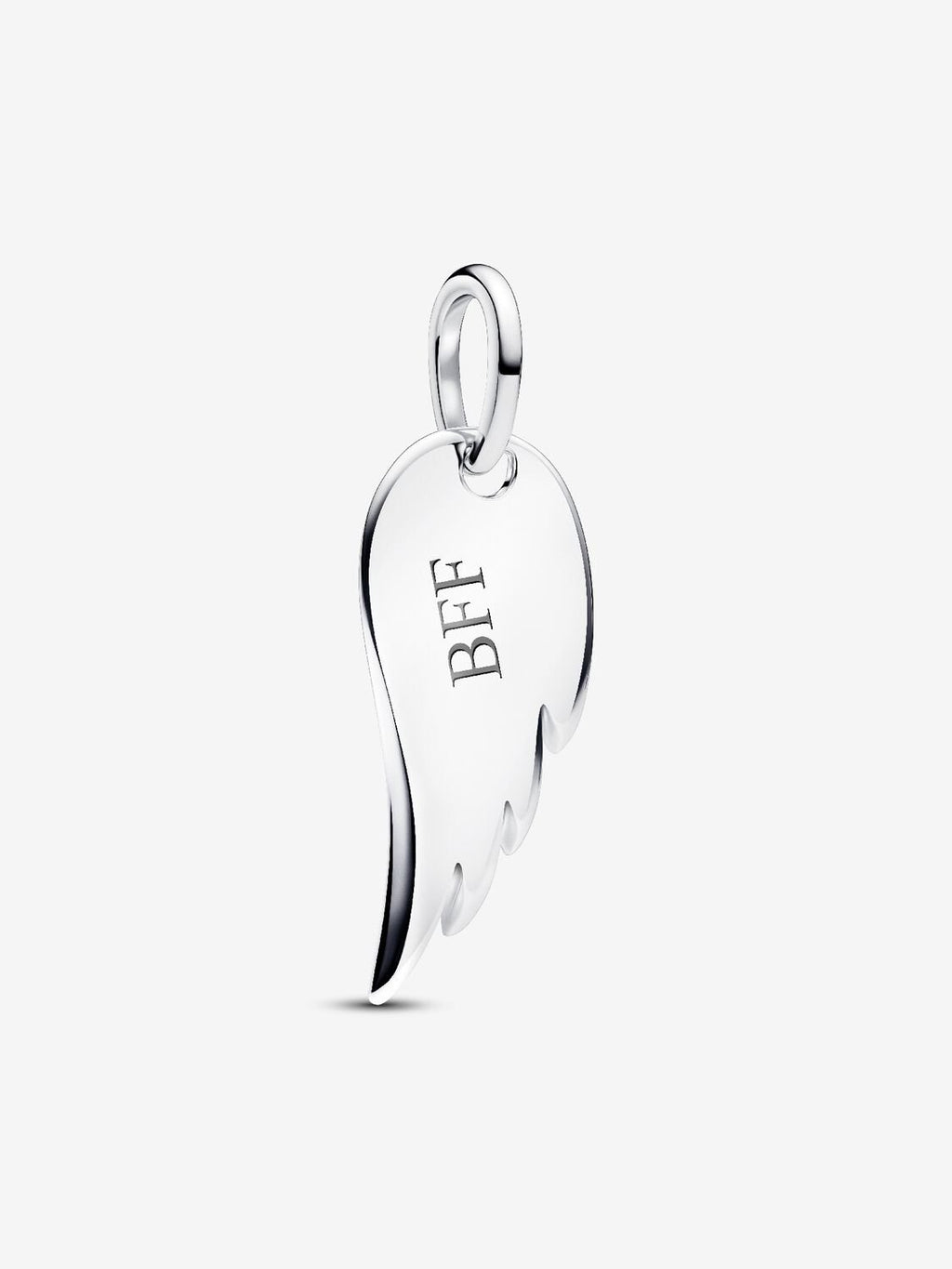 Engravable Angel Wing Tag Pendant