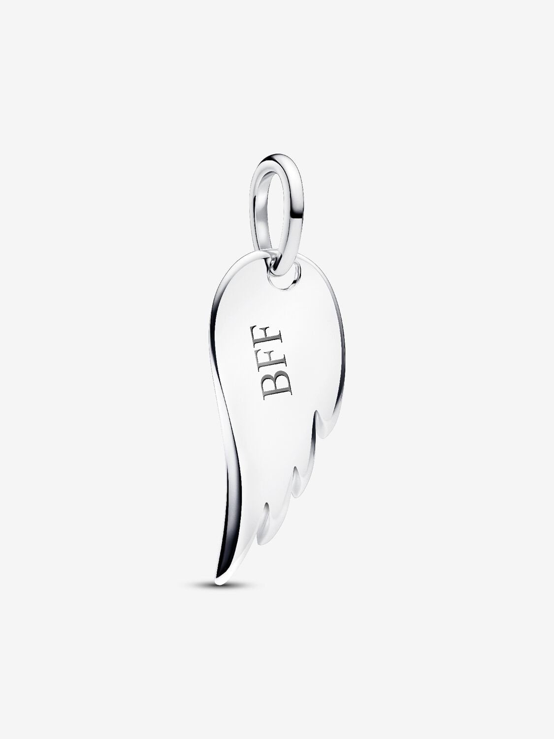 Engravable Angel Wing Tag Pendant