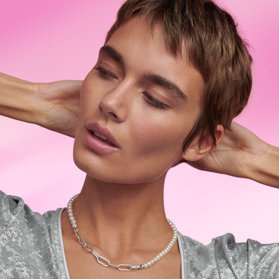 Pandora ME Treated Freshwater Cultured Pearl Necklace