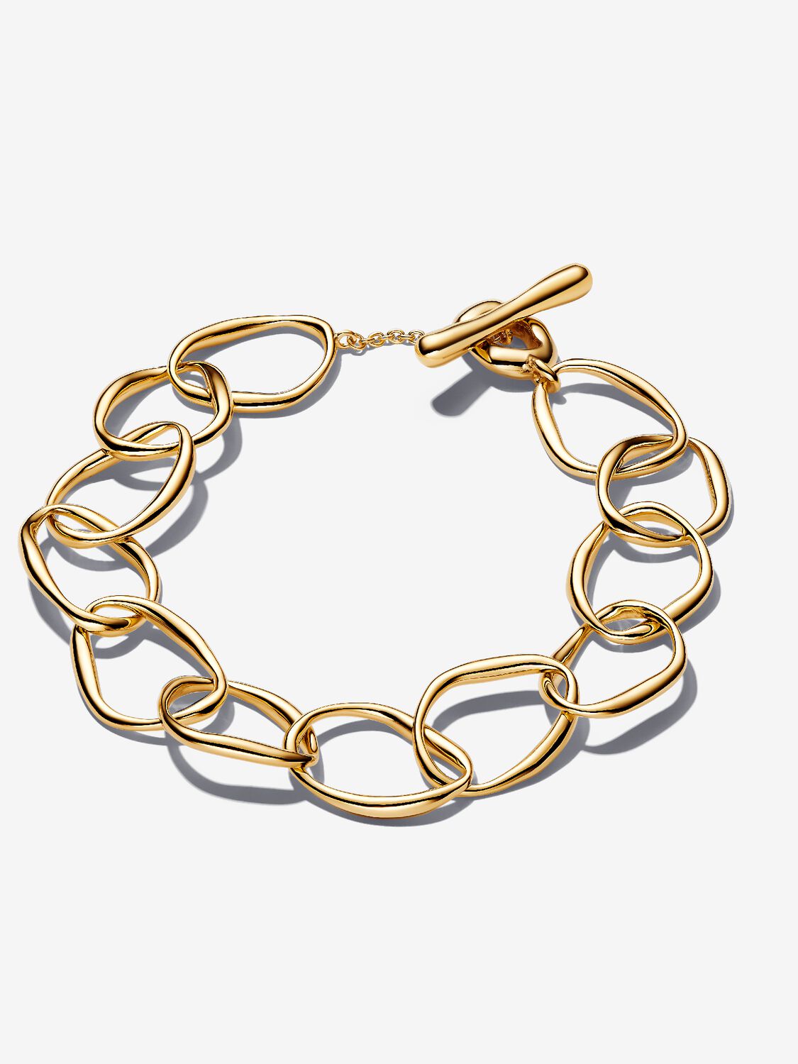 Organically Shaped Link Bracelet