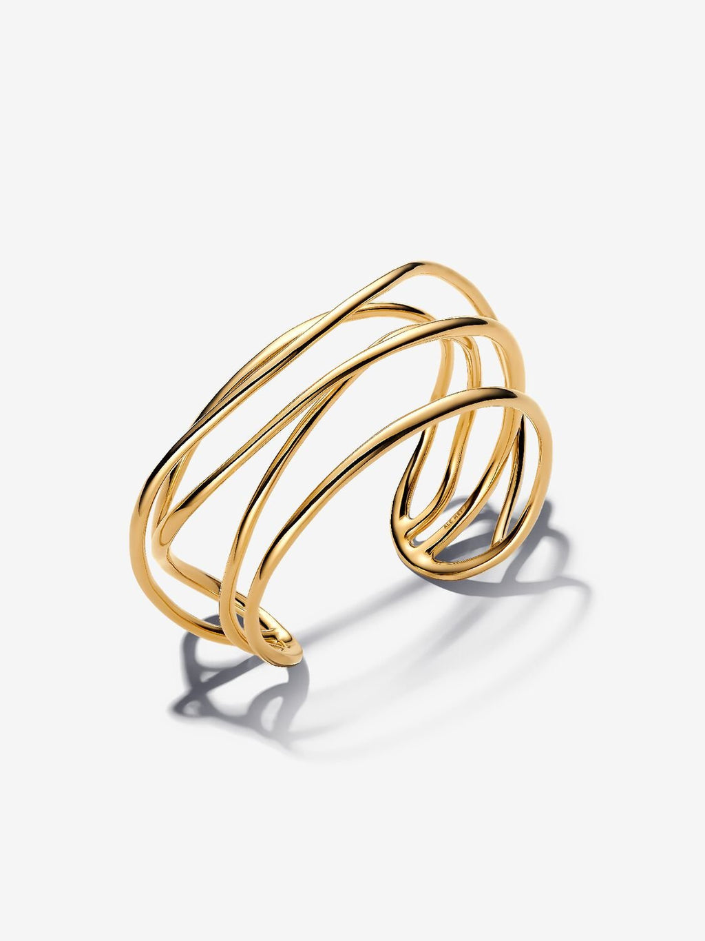 Organically Shaped Wired Open Bangle