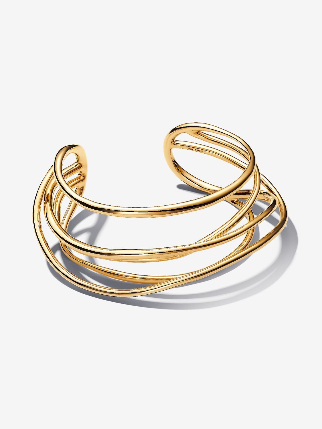 Organically Shaped Wired Open Bangle