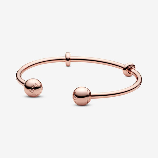 14k Rose gold-plated Open Bangle