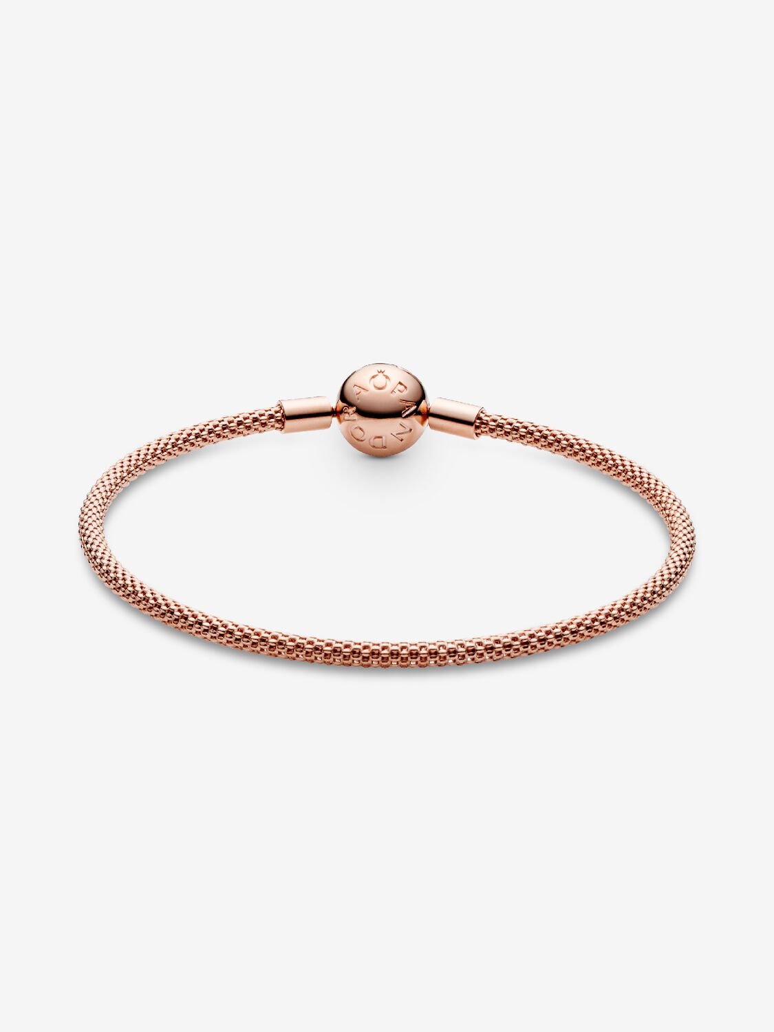 Pandora 14k Rose gold-plated Mesh Bracelet with Pandora Clasp