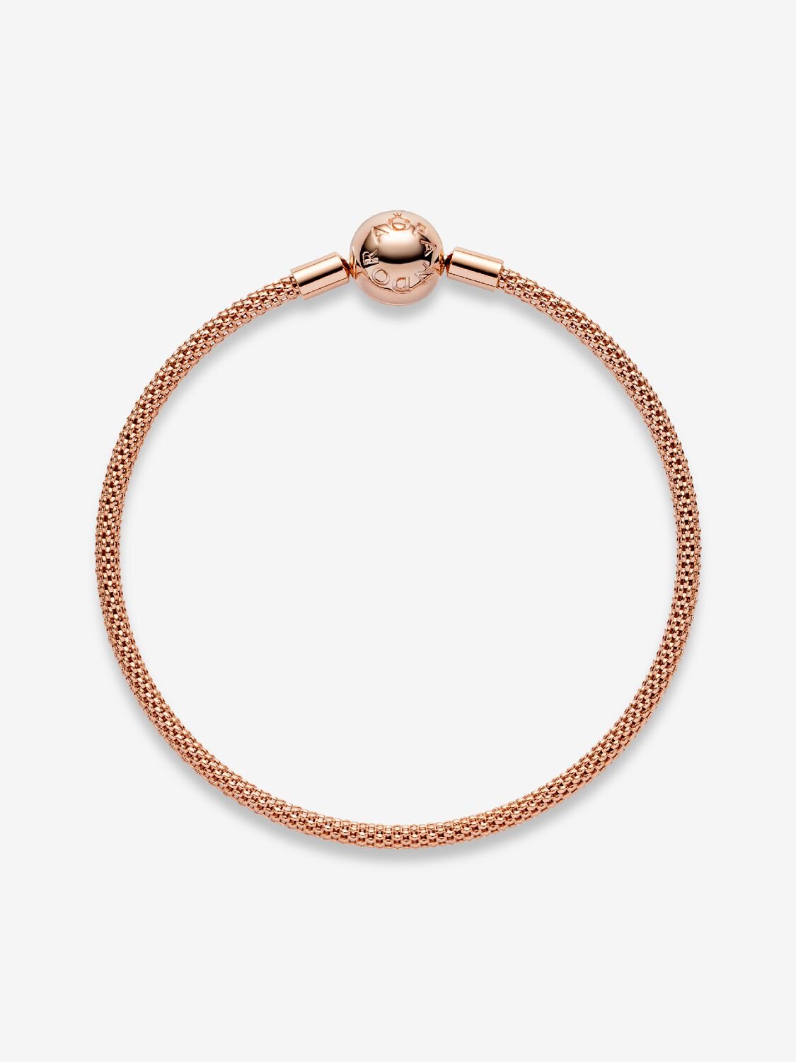 Pandora 14k Rose gold-plated Mesh Bracelet with Pandora Clasp