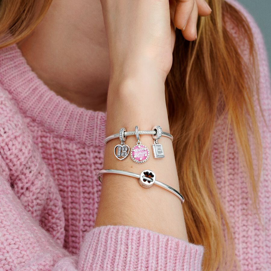 Pandora Moments Snake Chain Bracelet Round Clasp