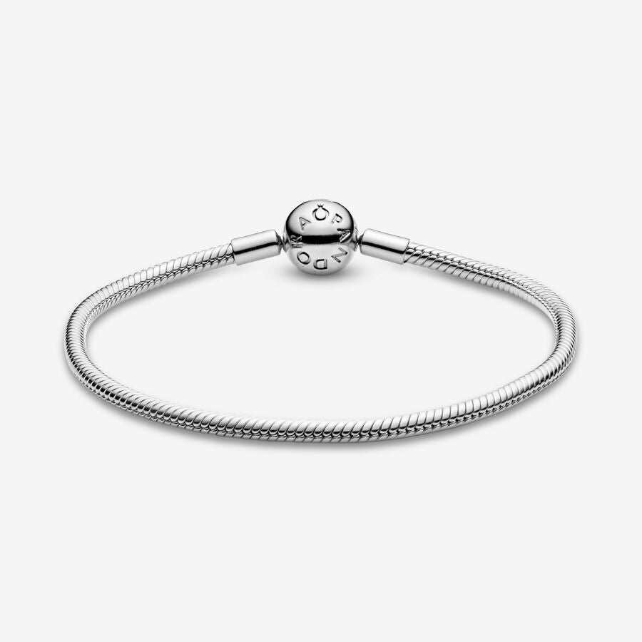 Pandora Moments Snake Chain Bracelet Round Clasp