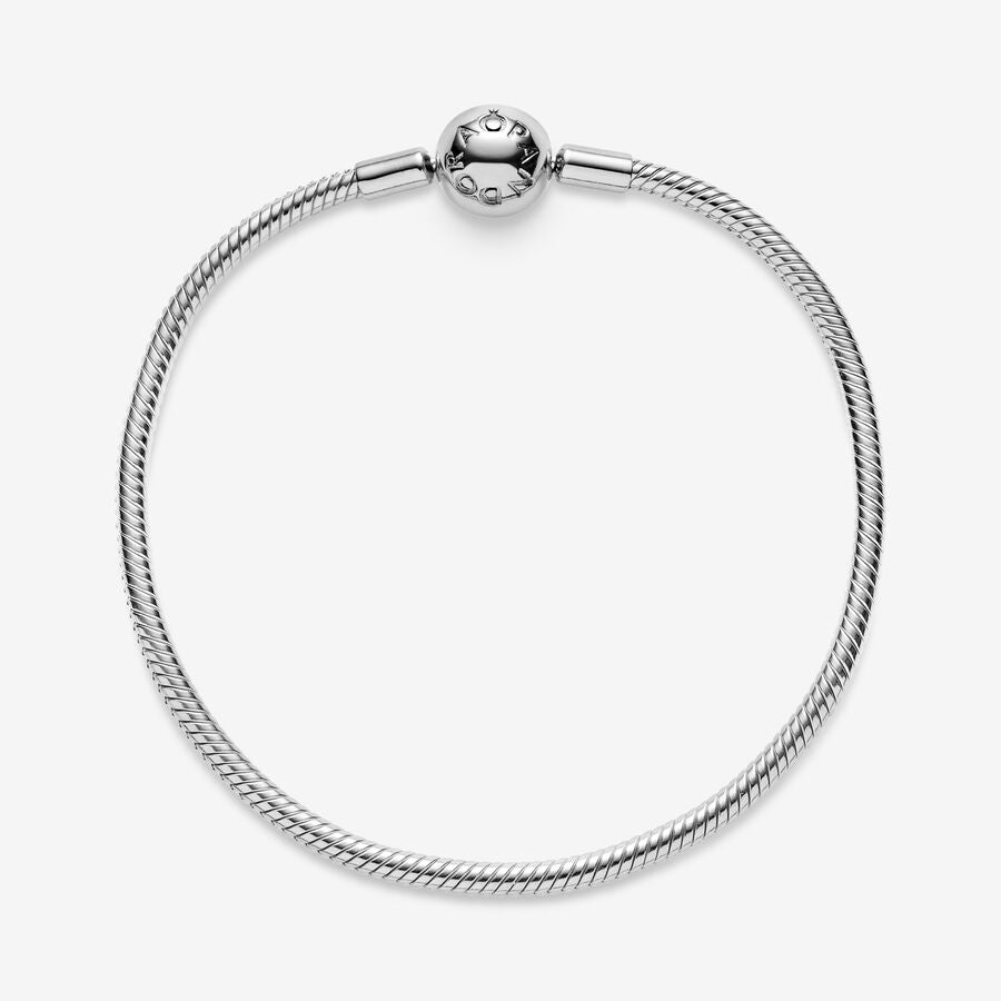 Pandora Moments Snake Chain Bracelet Round Clasp