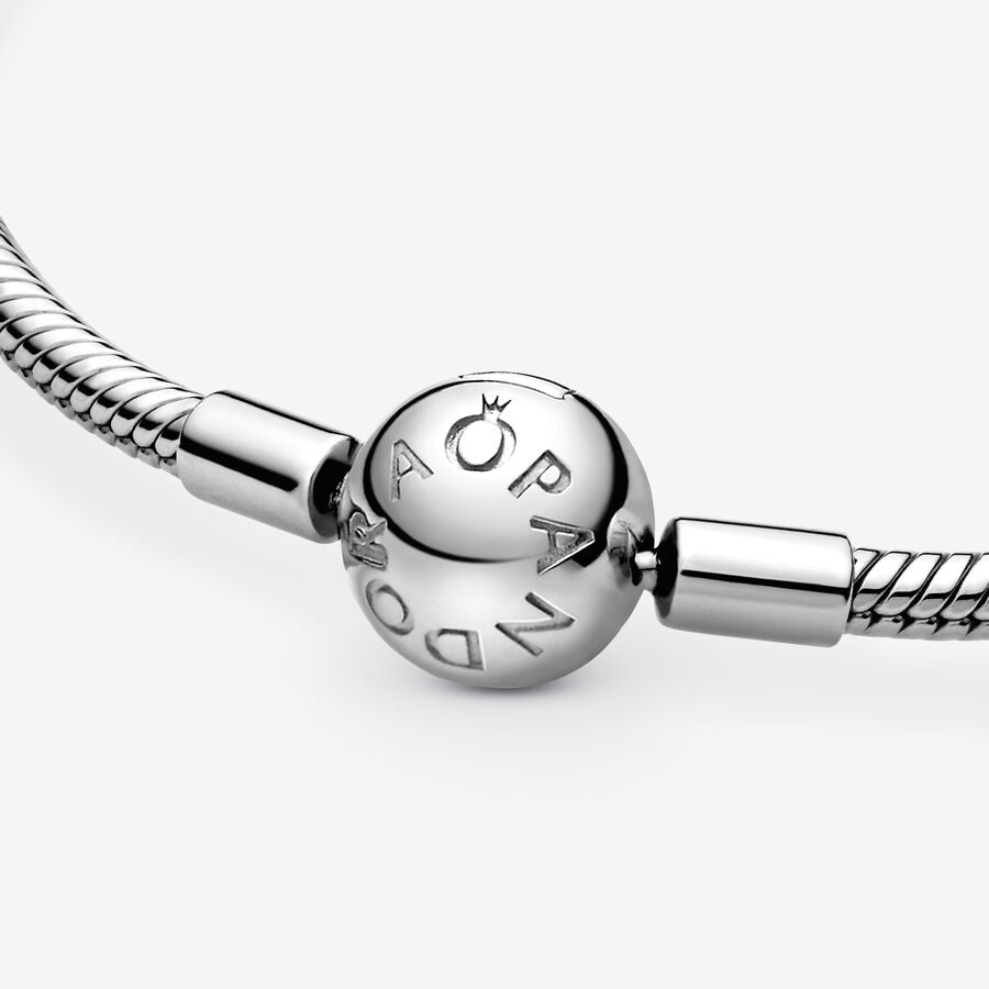 Pandora Moments Snake Chain Bracelet Round Clasp